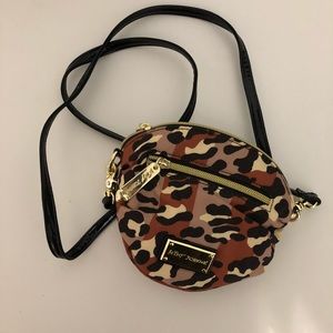Small leopard print cross body Betsy Johnson purse